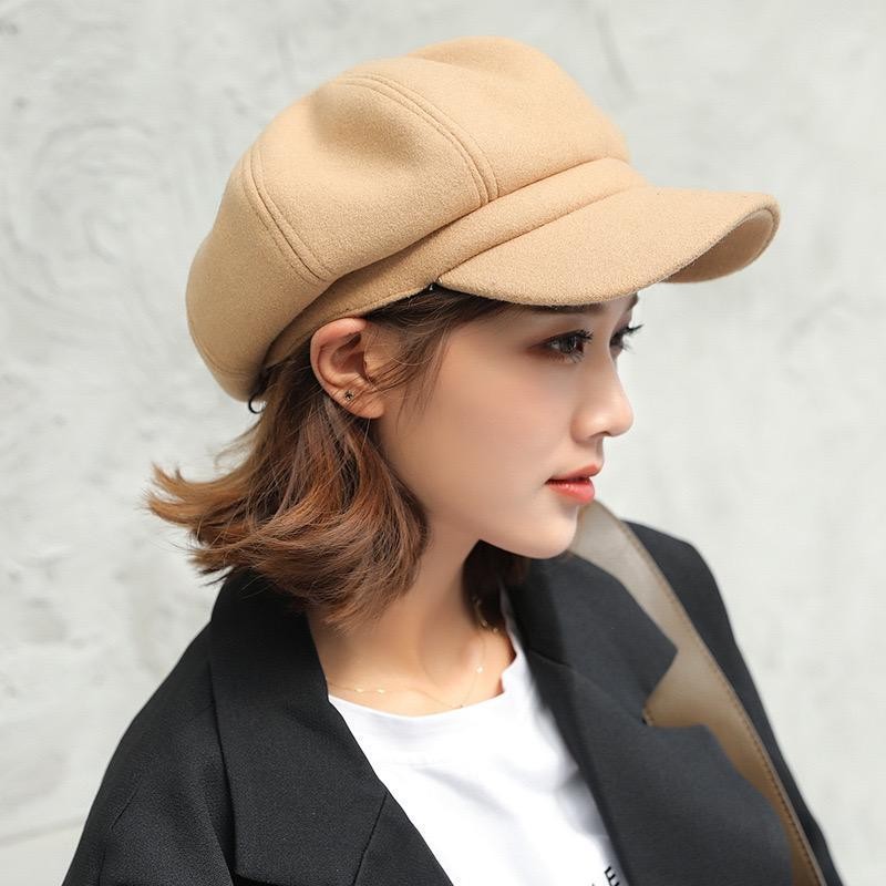 Topi Baret Topi Gurita Topi Pelukis Versi Korea Wanita Pria Impor Kualitas Premium