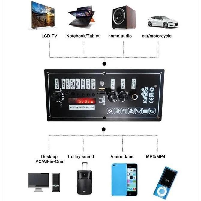Papan Amplifier Mp3 Audio Mobil 3.7V 7.4V Papan Deraoke Amplifier New Stok