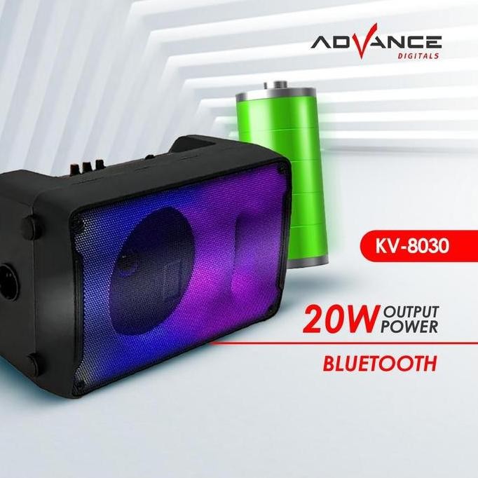 Speaker Meeting Advance Kv-8030 Bluetooth Plus Mic Wireless New Stok