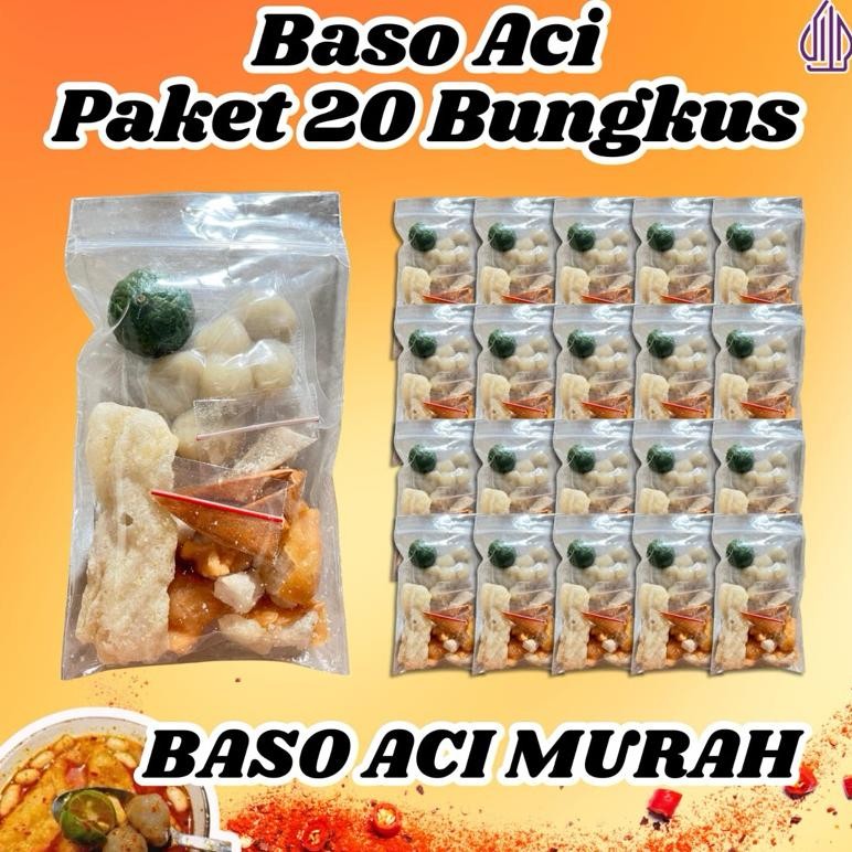 

Paket Hemat Baso Aci 20 Bungkus / Baso Aci / Baso Aci 20 Bungkus nUg
