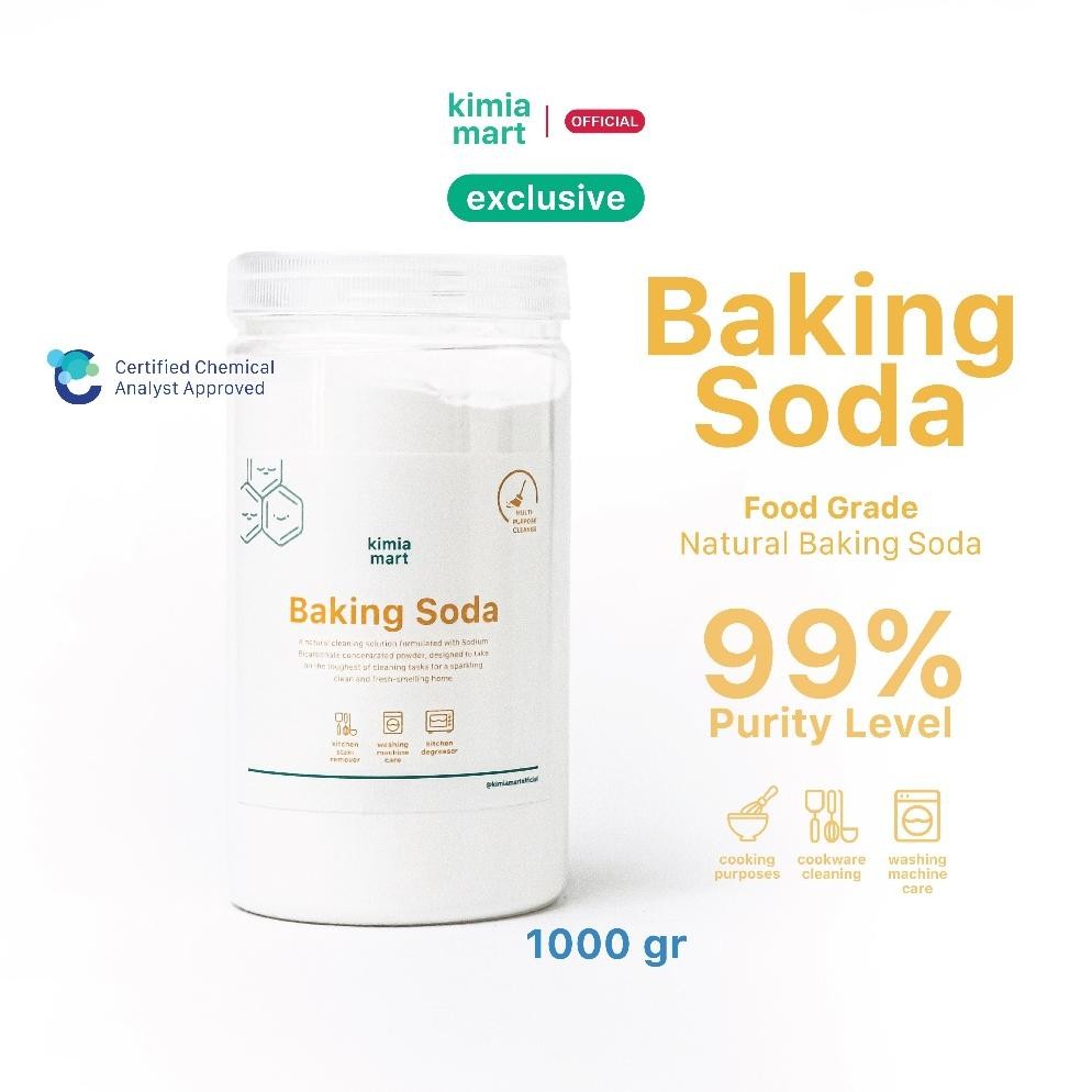 

Kimiamart Baking Soda - Sodium Bicarbonate Food Grade / Soda Kue 1000 gr AST nUg