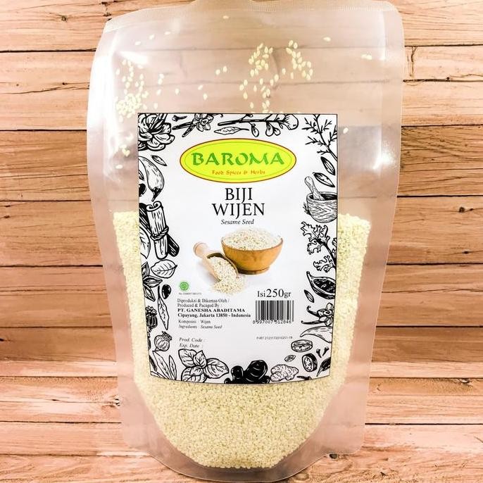 

Terlaris Wijen / Sesame Seed 250Gr - Baroma Bumbu Rempah