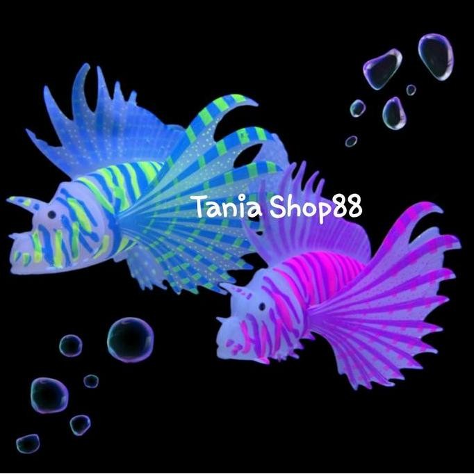 Terlaris Hiasan Aquarium Lion Fish Luminous