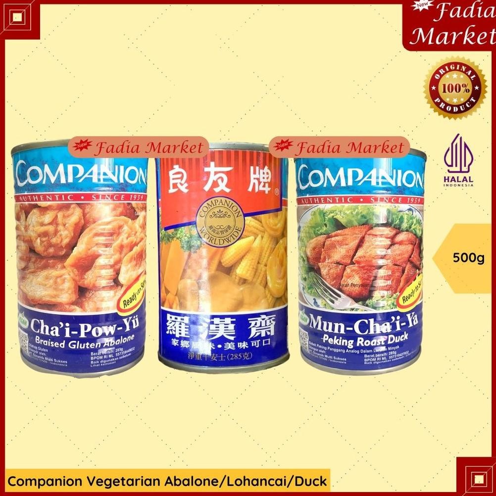 

Companion Vegetarian Mock Duck Abalone Lohancai Makanan Kaleng 285g nUg