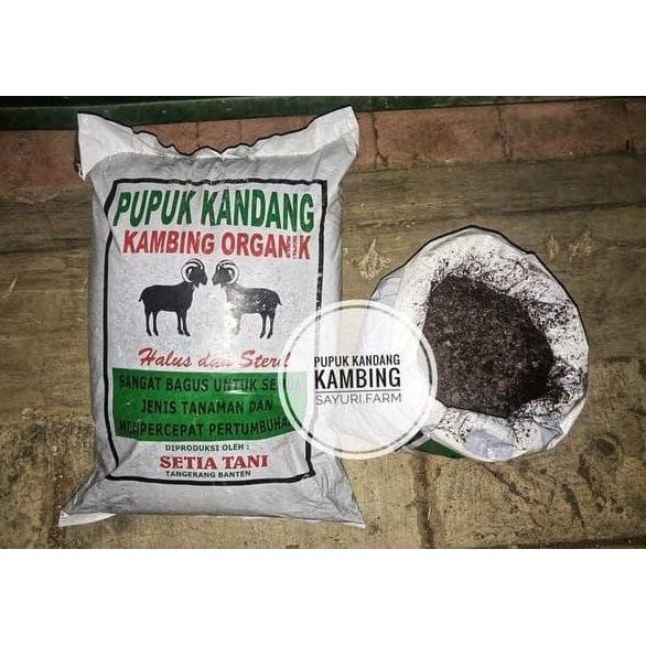 

Terlaris Pupuk Kandang Kambing Halus Repack Setia Tani 1Kg