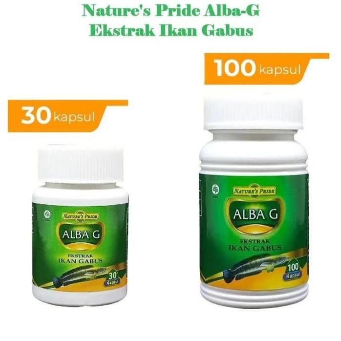 

Terlaris Nature'S Pride Alba-G (Alba G) Vitamin Albumin Extrak Ikan Gabus