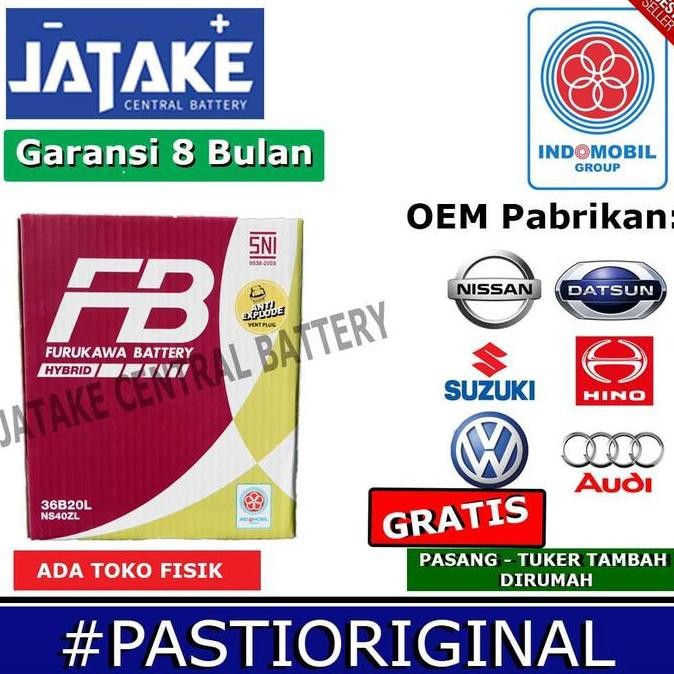 Aki Basah Mobil Ertiga Sirion Sigra Ns40Zl Furukawa Battery Fb Hybrid