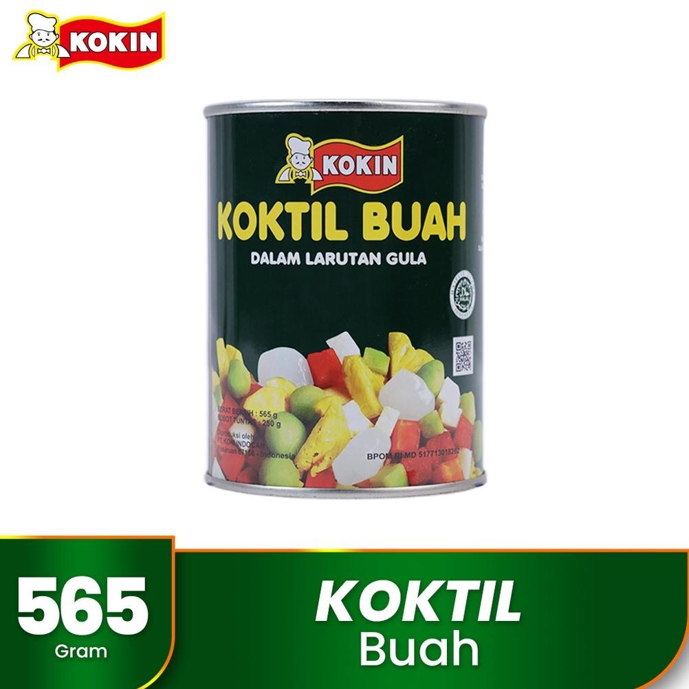 

Buah Kaleng Fruit Cocktail Makanan Instan Siap Saji Halal 565 gram - Kokin nUg