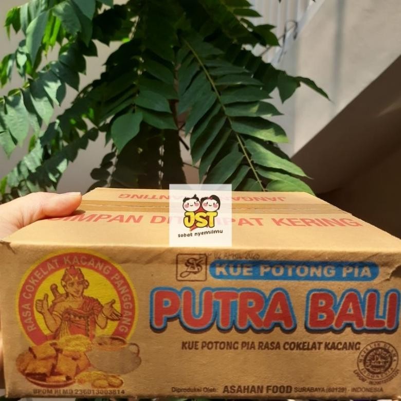 

[Per 1 Dus] Kue Potong Pia Putra Bali Snack Jadul Rasa Coklat Kacang Panggang nUg