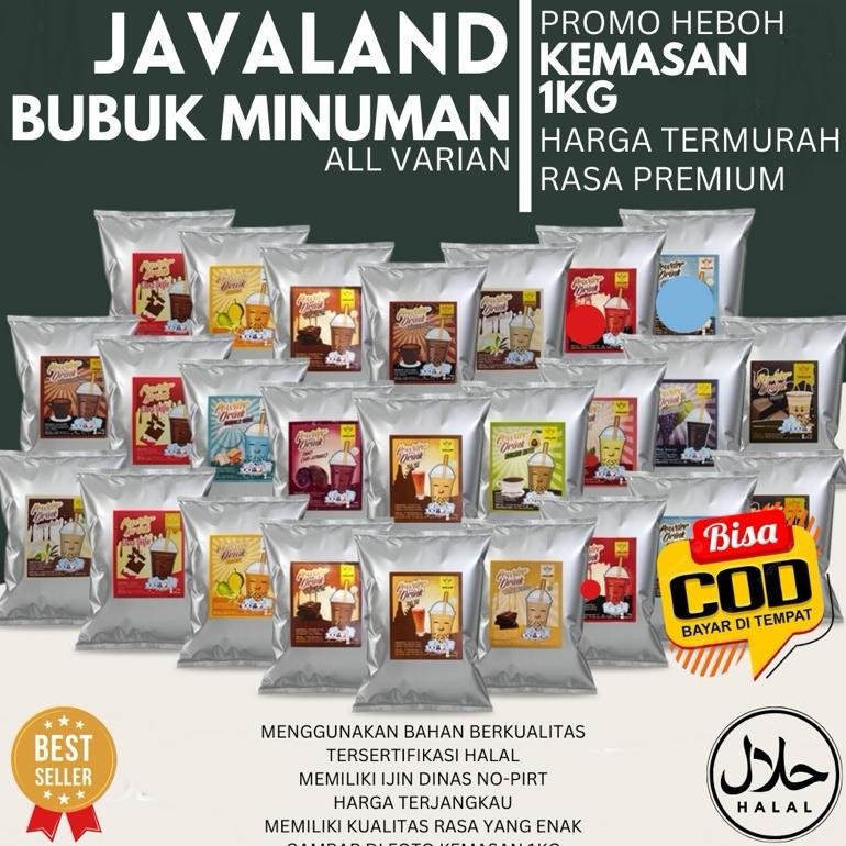 

Javaland Mix Bubuk Minuman Boba Kekinian Aneka Rasa 1kg AST nUg