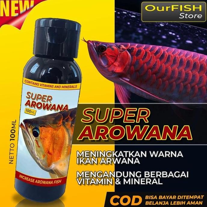 Terlaris Vitamin Ikan Arwana Super Arowana Arwana Super Red Golden Red Silver Red Jardini Platinum 1
