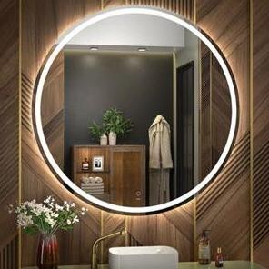 Cermin Bulat Led/Cermin Bulat Aestehtic/Cermin Bulat Warm White/Cermin Bulat Grafir/Cermin Bulat San