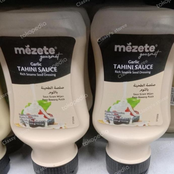 

Terlaris Mezete Garlic Tahini Sauce/Saus Siram Wijen Bawang Putih 300 Ml
