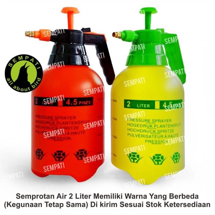 

Terlaris Readystok Sempati Semprotan 2 Liter Spray Gun Pompa Hand Pump Alat Semprot Desinfktan Hama Burung Tanaman Pupuk Sangkar Kandang Pressure Sprayer Disinfektan Oem Import S2Oem