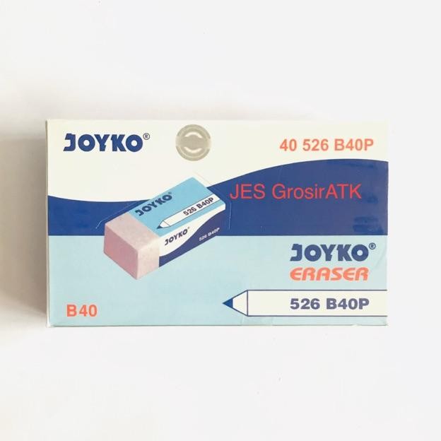 

RB Eraser / Penghapus Pensil JOYKO B40P (PUTIH) [Pak=40pcs]