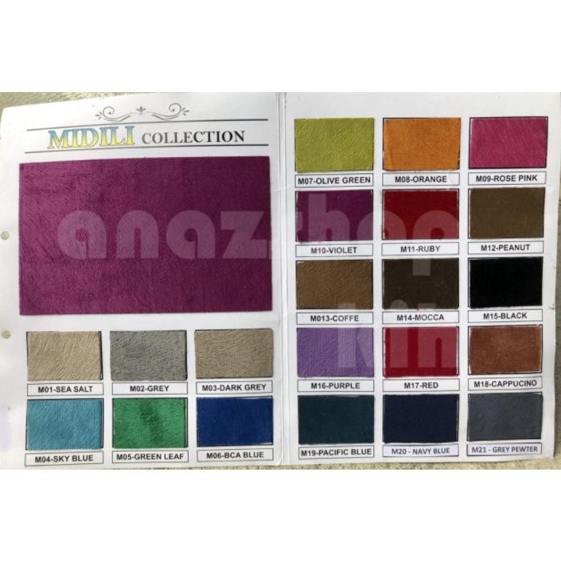 SY Kain Polos Midili // Kain Bludru Beludru // Kain Sofa Polos // Midili