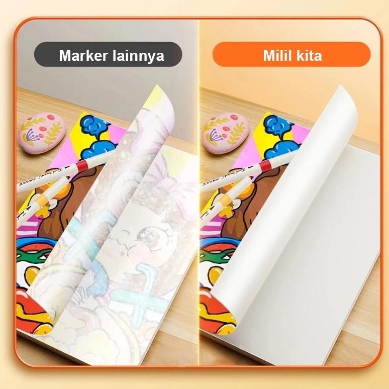 

RB CODHightune Acrylic Marker Set Spidol Akrilik DIY Painting Spidol Pastel Pulpen Highlight Drawing Warna