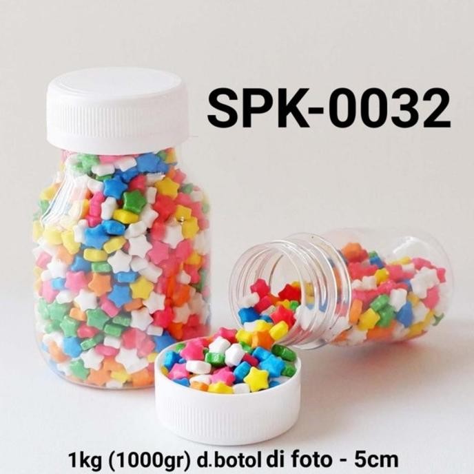 

#####] SPK-0032 Sprinkles sprinkle sprinkel 1kg 1 kg kilo bintang rainbow