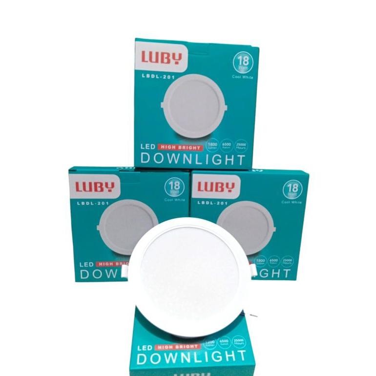 HJK Lampu Led Downlight Panel Luby 5w 9w 12w 18w 24w Putih Lampu Slim Panel