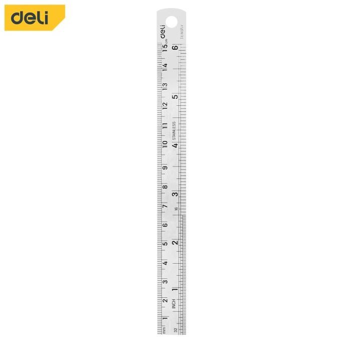 

ready deli penggaris besi 15 / 20 / 30 / 50 cm steel ruler edl80xxy {terbaru/terlaris/tergcor/kekinian}