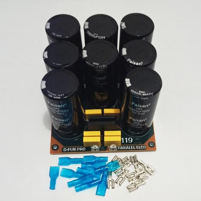 Kit Psu Paralel 8 Elco Paisan 10000Uf 100V Original Plus Skun New Stok
