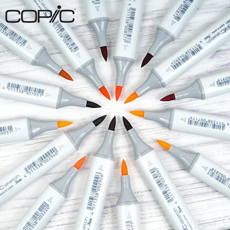 

1/2/3Pc/Set Japan Copic Sketch Markers, Hand Drawn Cartoon Soft Head Marker Pen Skin Color Recommended Matching Color Choose