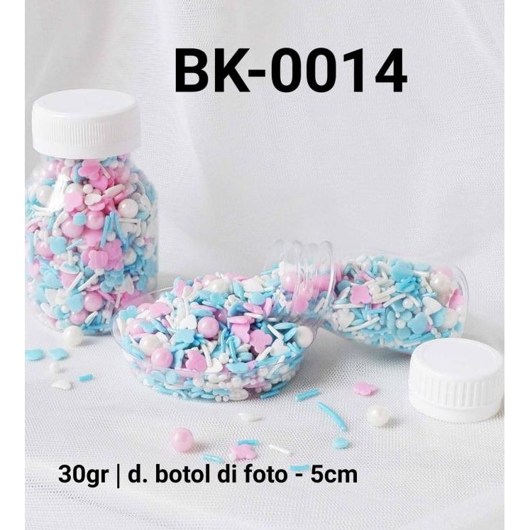 

Silahkan Order] BK-0014 Sprinkles sprinkle sprinkel 30 gram mutiara hati