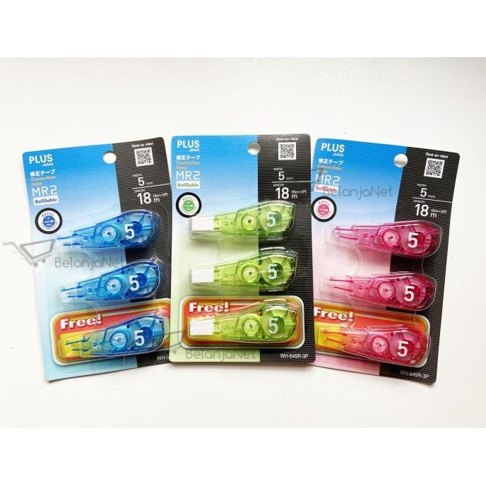 

RB Refill Correction Tape | Isi Ulang Pita Koreksi | Tipex Plus MR 2