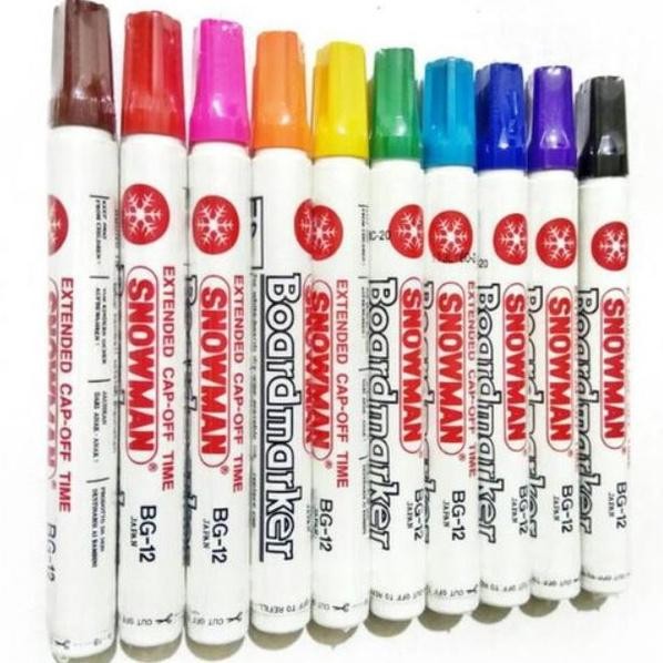 

RB SPIDOL WHITEBOARD / SEPIDOL / SENOWMAN 10 WARNA ( BG 12)