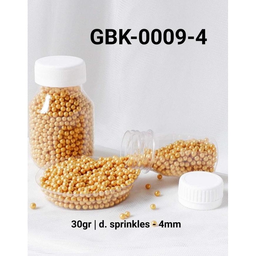 

:::::::] GBK-0009-4 Sprinkles sprinkle sprinkel 30 gram mutiara emas