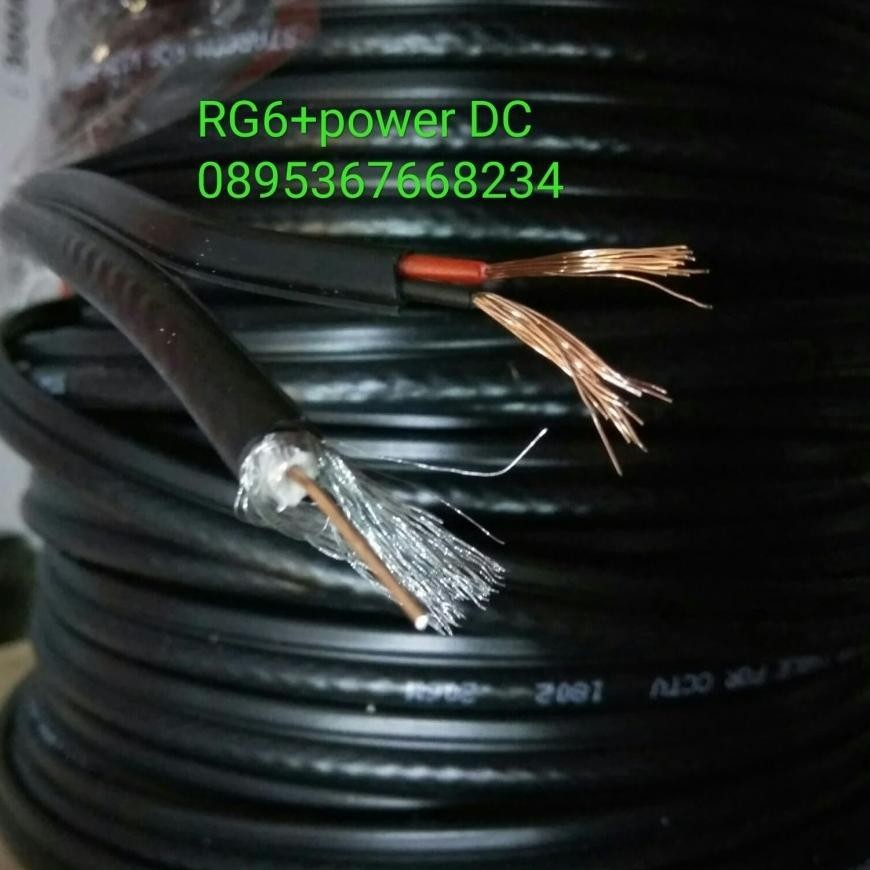 HJK Kabel CCTV RG6 DC Power 300 meter Kabel CCTV RG6 STARCOM