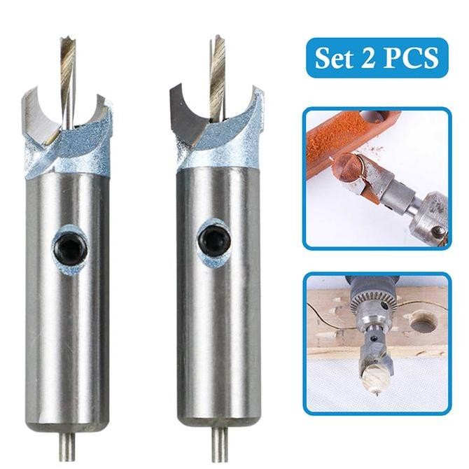:::::::] 2pc Mata Bor Kayu Tasbih Manik Drill Bit Pembuat Bola Gelang Perhiasan DIY 8mm 10mm 12mm 14