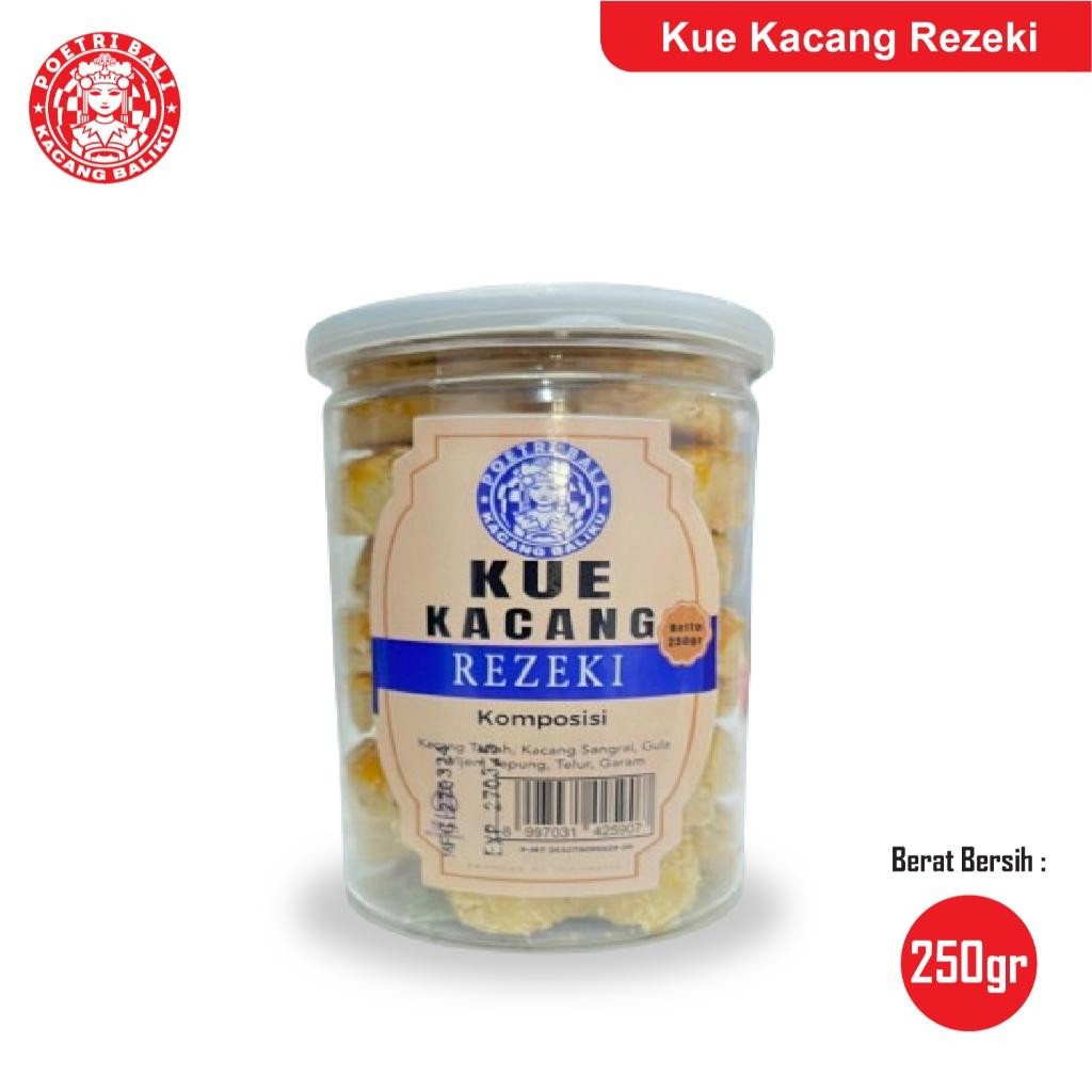 

NEW PRODUCT KUE KACANG REZEKI 250G POETRI BALI NATURES TOUCH.