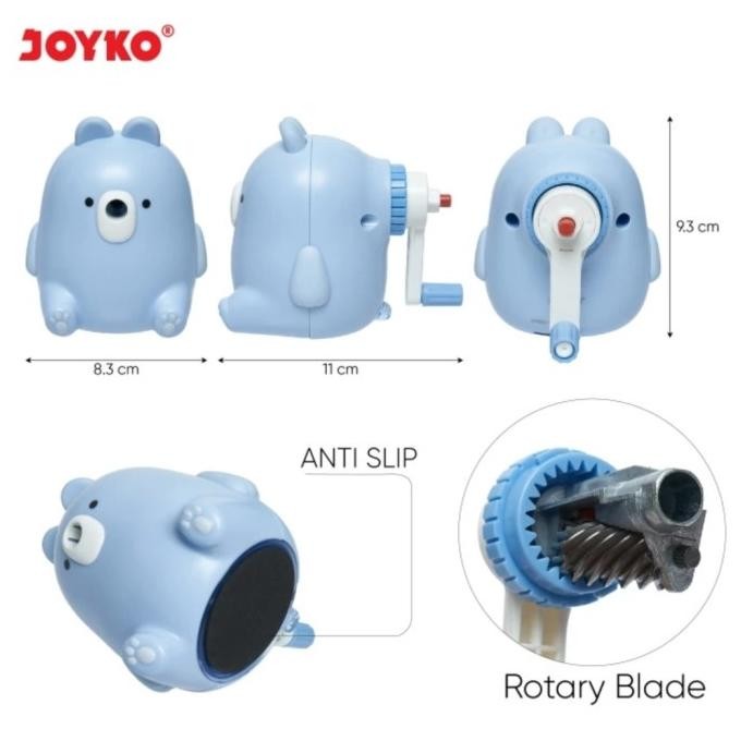 

Mega Sale Pk32 Sharpener Rautan Pensil A164Co - Serutan Putar Joyko A-164Co Anti Slip Terlaris