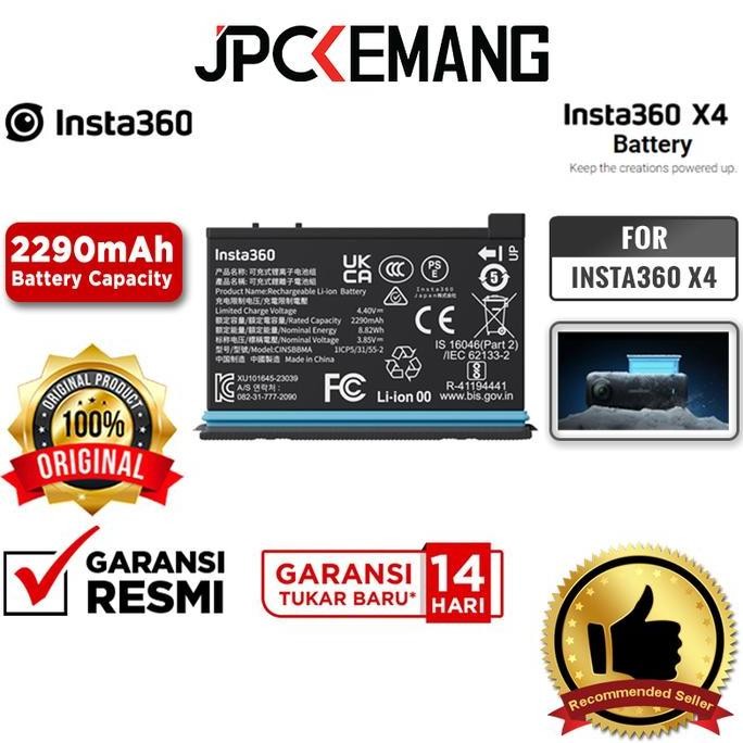 Asli Insta360 X4 Battery for Insta 360 X4 Baterai GARANSI RESMI