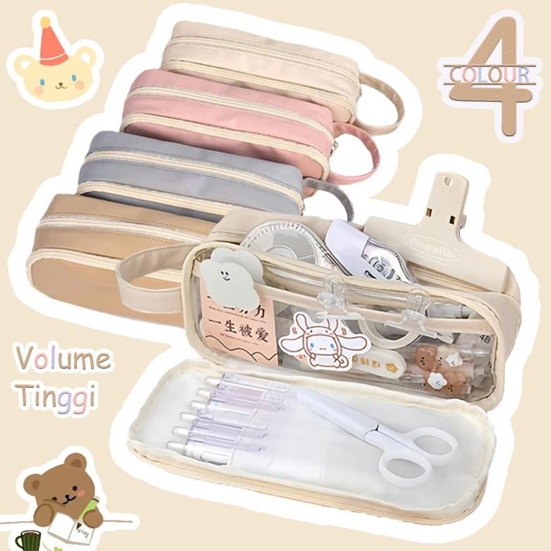 

Super Sale Tas Alat Tulis Kotak Alat Tulis Berkapasitas Besar Tas Pena Penyimpanan Siswa Transparan Sederhana