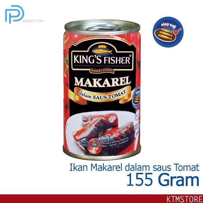 

BARU KTMSTORE KING'S FISHER MAKAREL MINI SAUS TOMAT MAKANAN KALENG 155 G KINGS FISHER