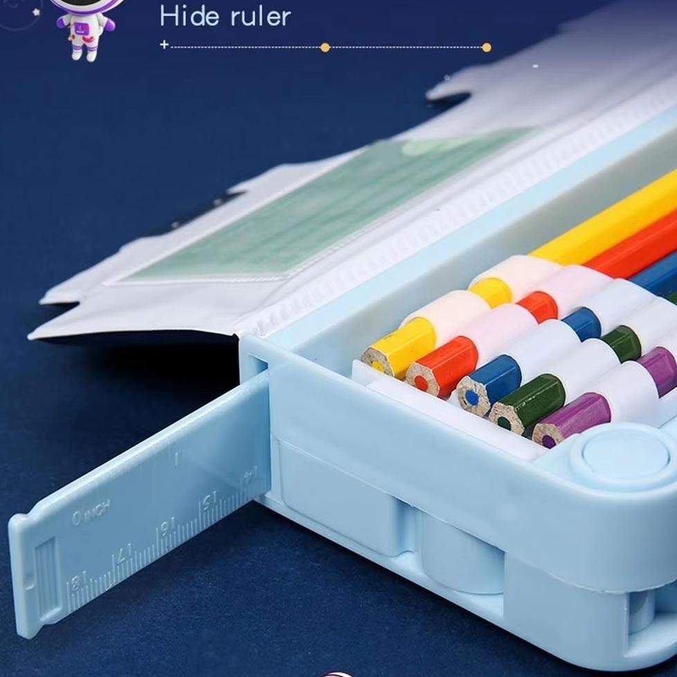 

Et-98 Kotak Pensil Multifungsi Lengkap Tempat Pensil Multifungsi Kotak Pensil Anak Lengkap Peruncing Gunting Isolasi Penghapus Penggaris Alat Tulis Sekolah