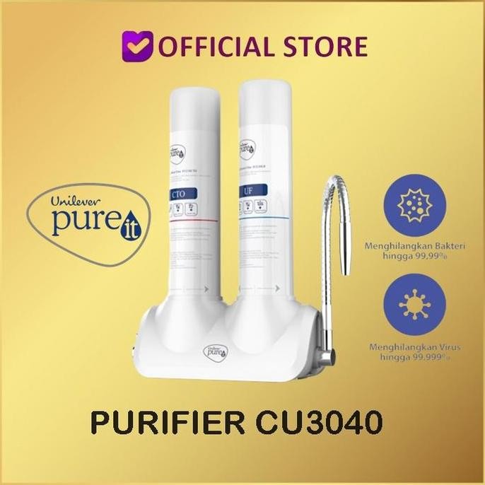 Produk Baru Unilever Pure It/Pureit CU3040 Water PurifierPemurni Air UF Countertop