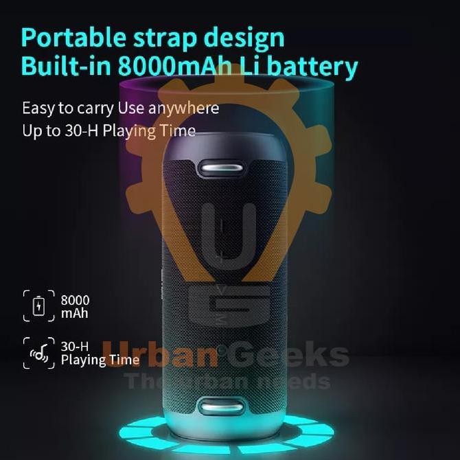 Speaker Mifa A90 Bluetooth Speaker 60W Stereo Ipx8 Wireless Portable New Stok