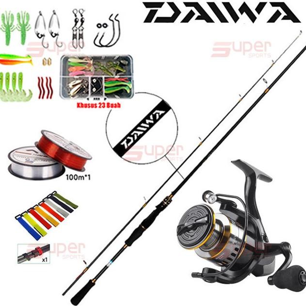 Ready 5 Buah SetDaiwa Satu Set Reel Pancing Joran Pancing Set Joran Pancing Baitcasting Mancing Set 