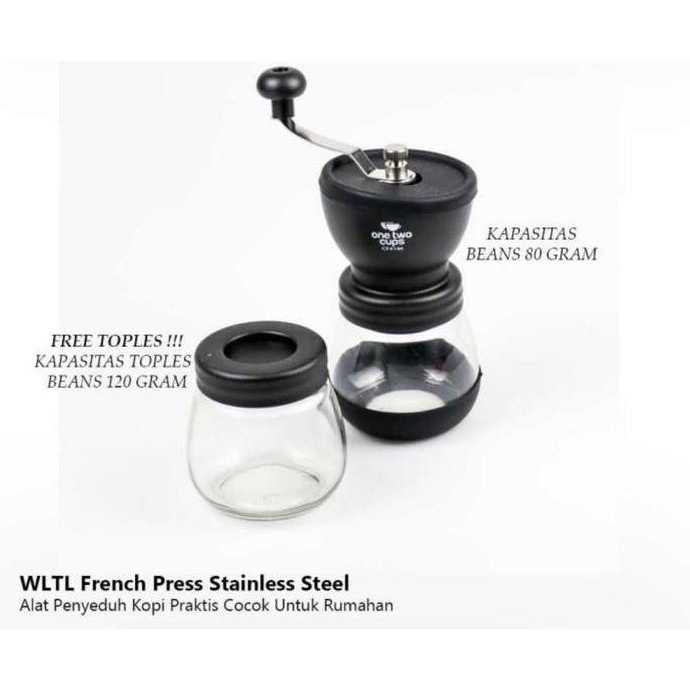 Hand Grinder Ceramic Burr / Penggiling Kopi Manual Duo Burr