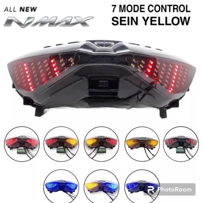 LAMPU STOP NMAX NEW X-CASE 7 MODE STOPLAMP PLUS SEN LED RUNNING 7 MODE