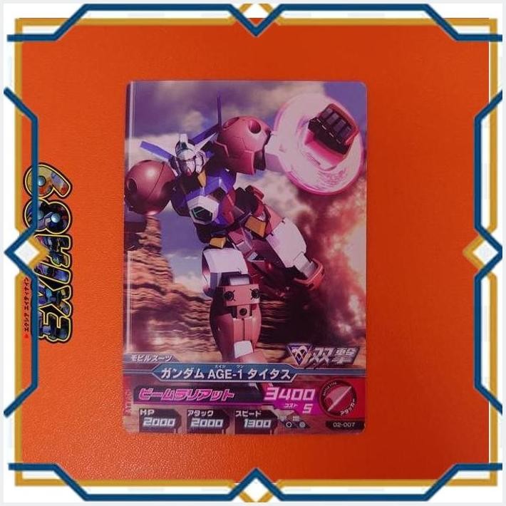 [exi] gundam tryage card 02-007 [c] - gundam age-1 titus