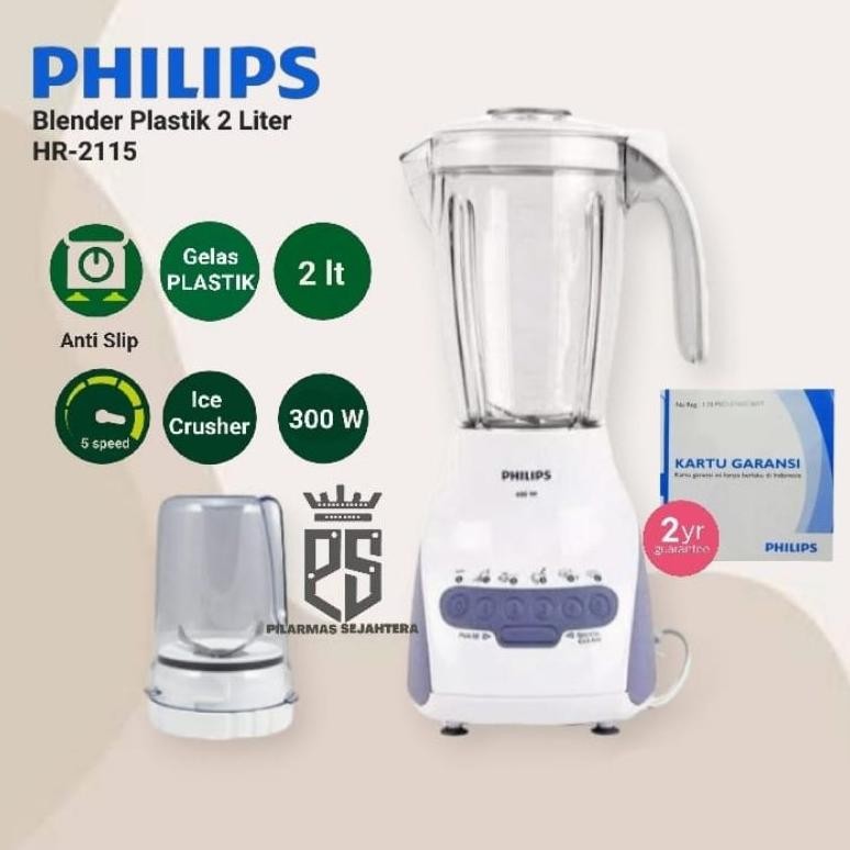 Blender Philips Hr2115 Plastik Blender Plastic Philips Hr 2115 Sni Promo