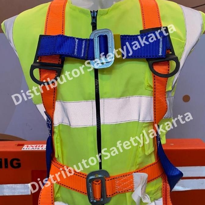 . FULL BODY HARNESS DOUBLE HOOK WITH ABSORBER / BODY HARNESS DOUBLE LANYARD ABSORBER