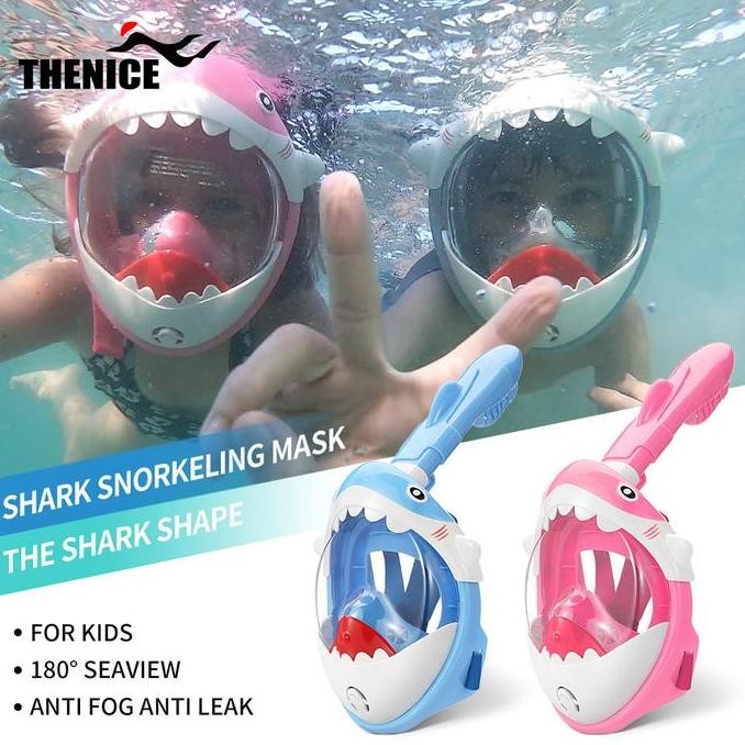 THENICE Kids Snorkeling Diving Hippo Mask - Masker Snorkeling Anak