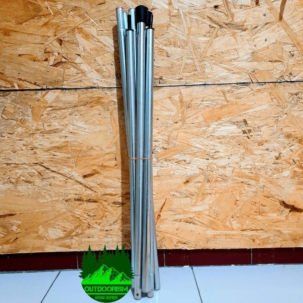 Tiang Flysheet Tendaki Allumunium Alloy Tiang Tenda Besi Flysheet Pole 2 x 200cm