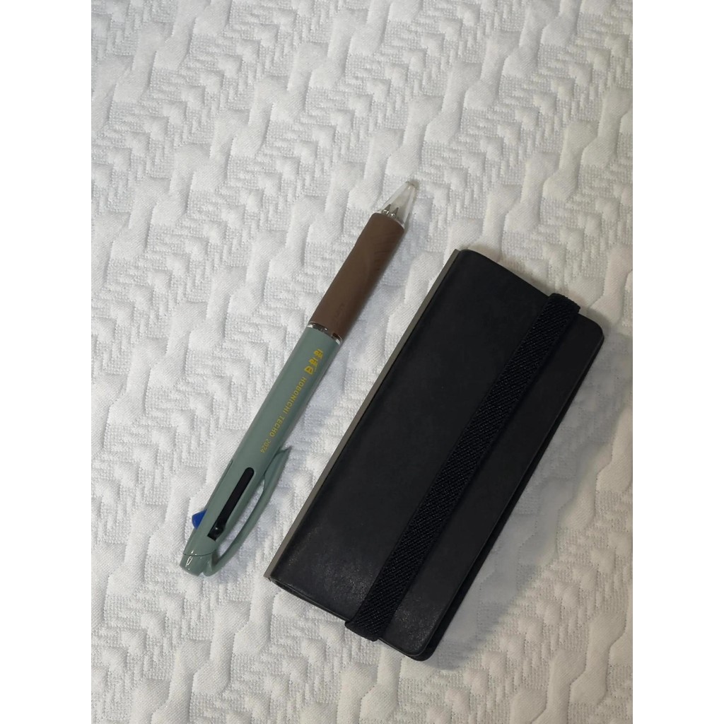 

Black Mini Notebook With Blank Inner Pages And Soft Leather Design Suitable For Students' Daily Use As A Portable Pocket Book