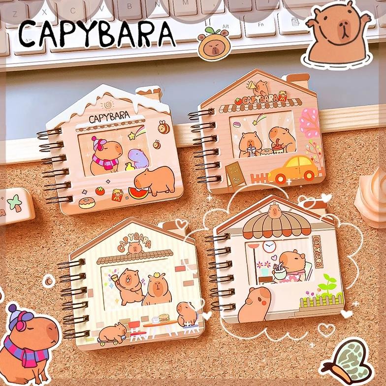 

Kawaii Stationery Office Supplies Portable Mini Notebook Cute Capybara Journal Diary School Notebooks For Kid Notepads For Notes